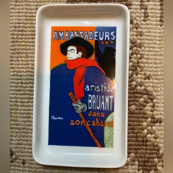 Set of 3 Limoges/France Toulouse-L Autrec Trinket/Soap Dishes - Picture 5 of 10